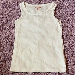 Cat & Jack girls xs white tank top xs 4/5
